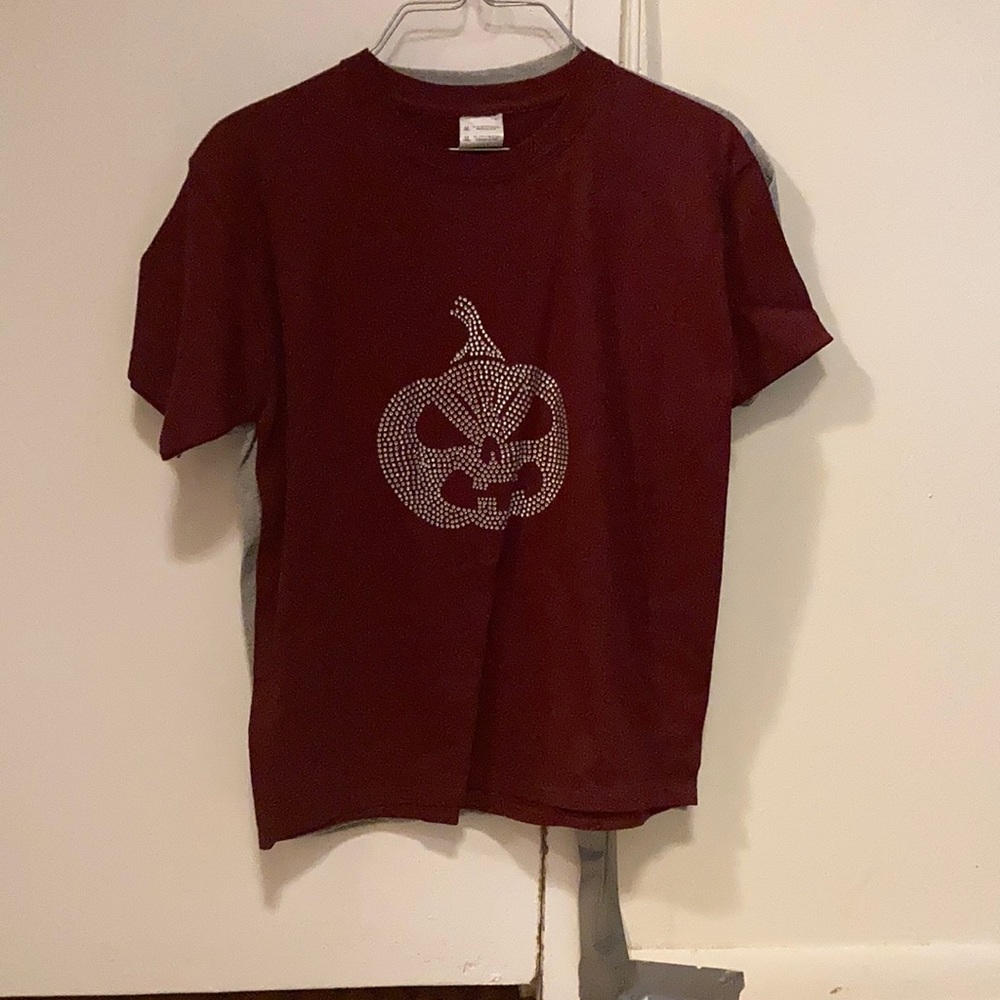Burgundy Halloween t shirt